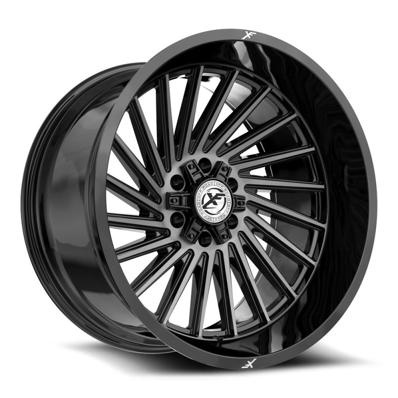 XF Off-Road XF-239 Gloss Black & Brushed Double Dark Tint