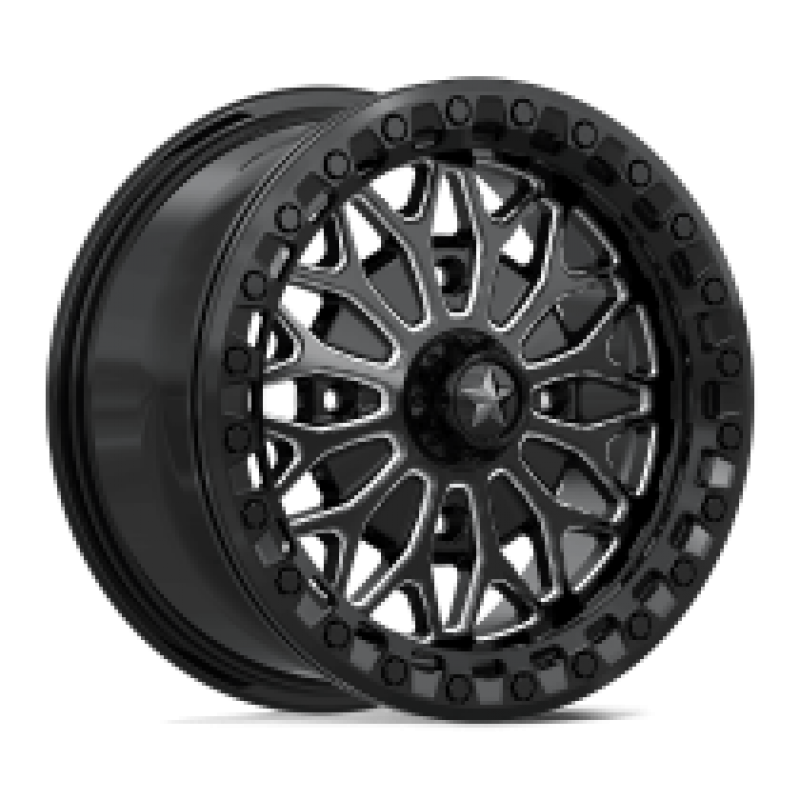 MA53 BOLO UTV BEADLOCK GLOSS BLACK MILLED 4x137 15R 0 96 38