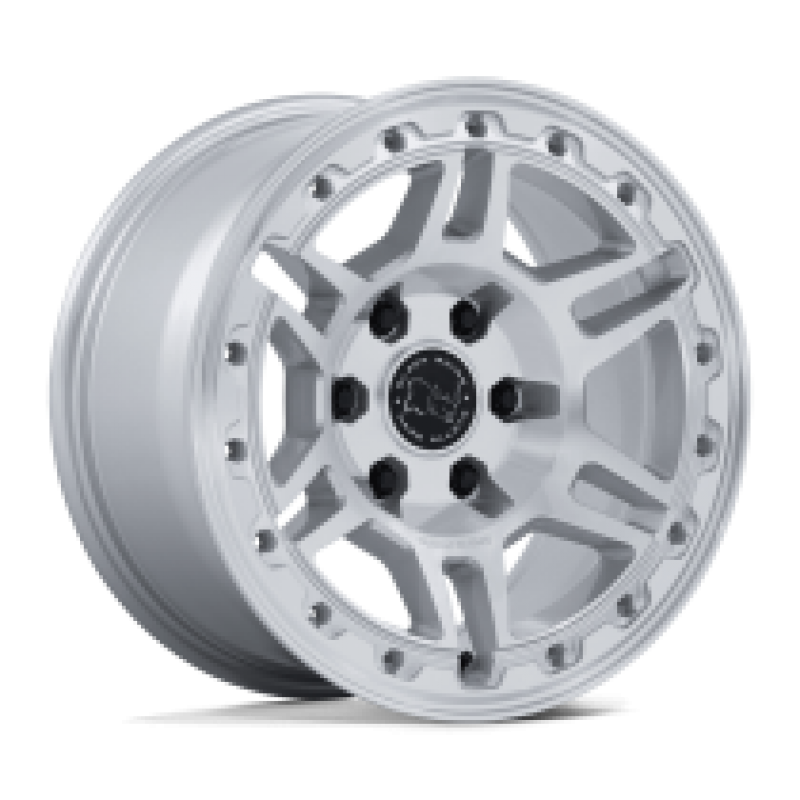 Black Rhino BR039 VANGUARD GLOSS SILVER W/ MACHINED FACE