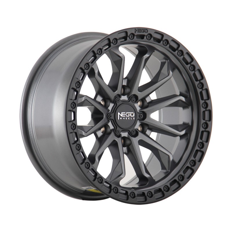 NEGU NEGU09 Matte Gunmetal+Matte Black Lip