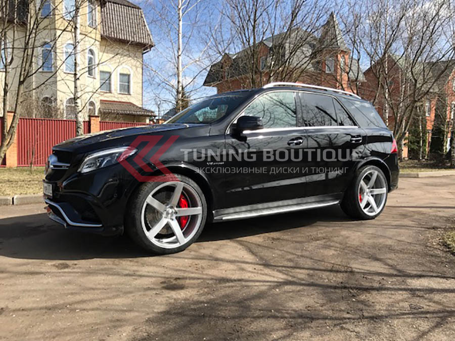 Mercedes GLE на 22" дисках Vossen CV3-R Gloss Silver  фото 2