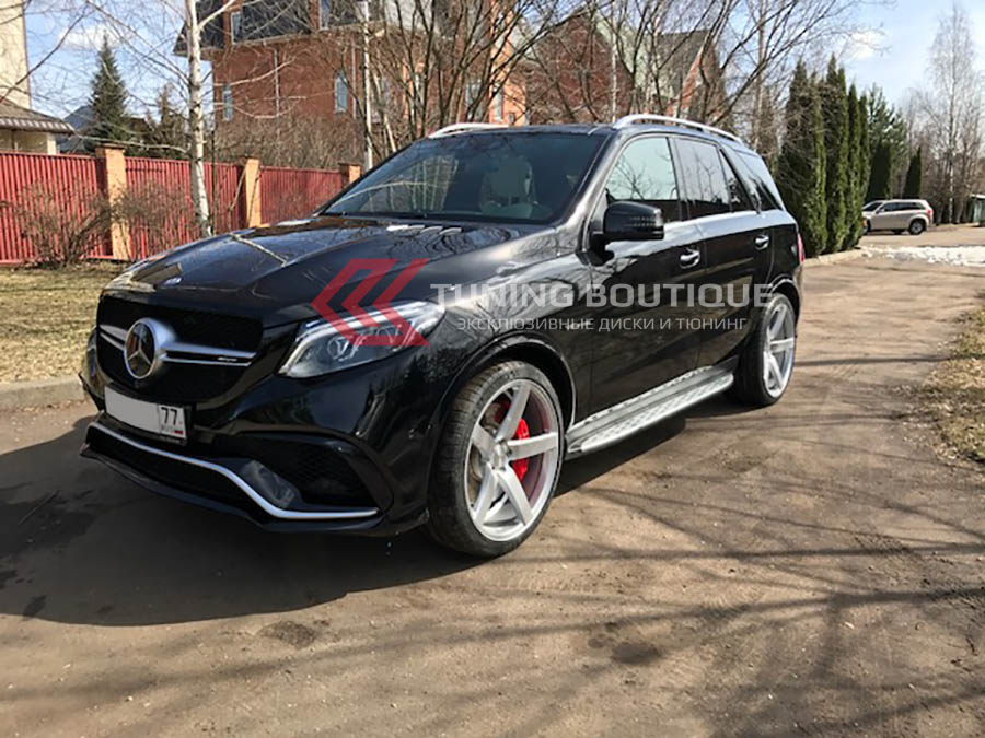 Mercedes GLE на 22" дисках Vossen CV3-R Gloss Silver  фото 1