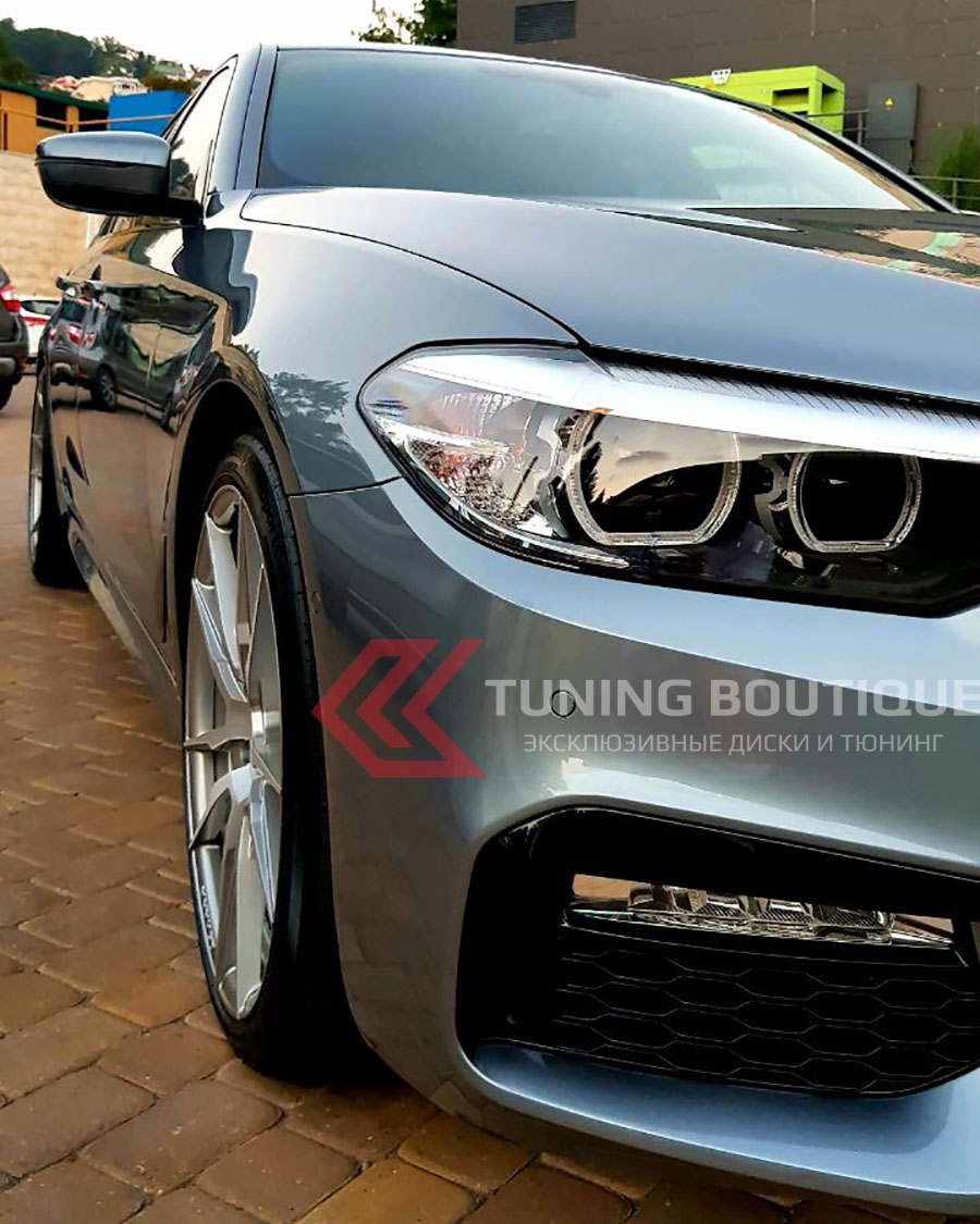 BMW 5 Series на 20" дисках Rohana RFX2 Brushed Titanium фото 4
