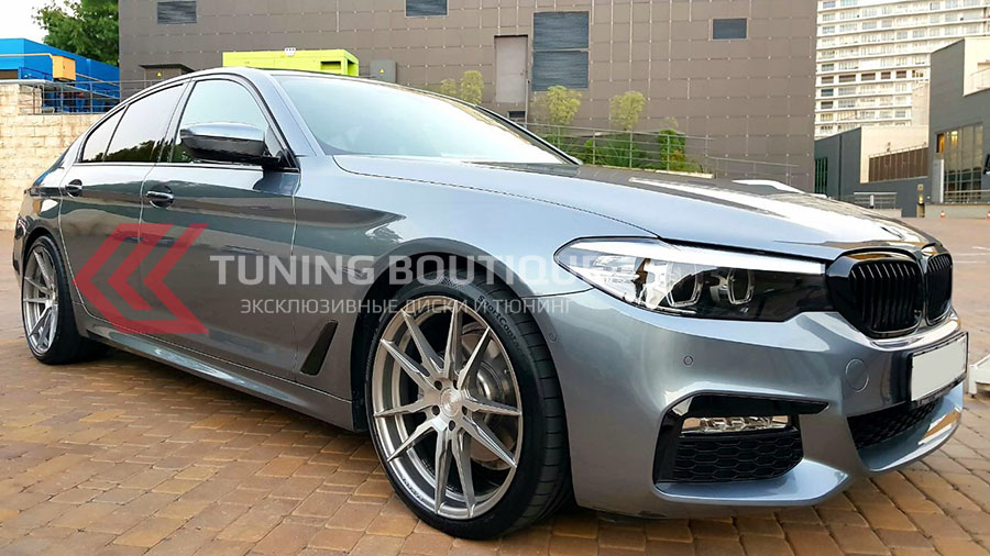 BMW 5 Series на 20" дисках Rohana RFX2 Brushed Titanium фото 3
