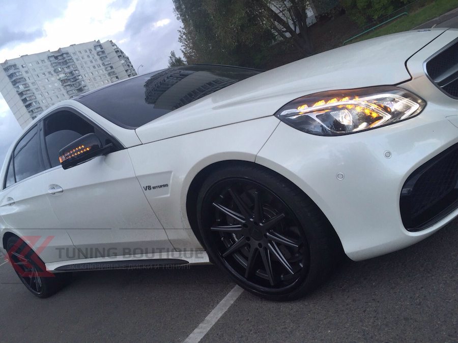 Mercedes E Class AMG на 20" дисках Rohana RC10 Matte Graphite фото 2