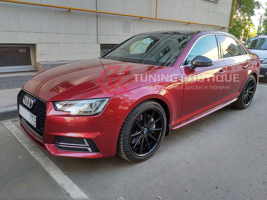Audi A4 на 19" дисках Rohana RC10 Matte Black фото 1