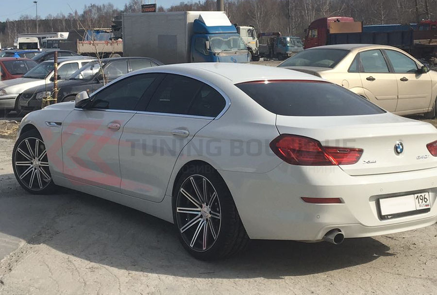 BMW 6 Series на 20" дисках Vossen CV4 Matte Graphite Machined  фото 1
