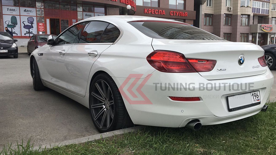 BMW 6 Series на 20" дисках Vossen CV4 Matte Graphite Machined  фото 2