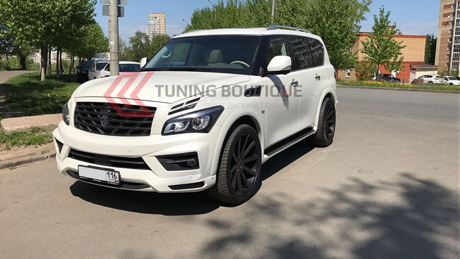 Infiniti QX80 на 22" дисках DUB Shot Calla фото 1