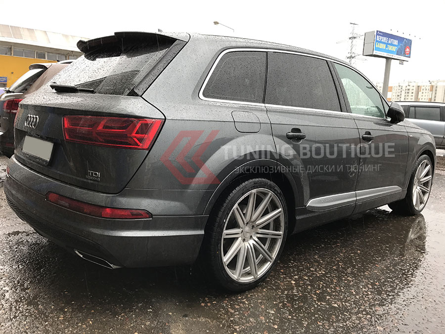 Audi Q7 на 22" дисках Vossen CV4 Silver Polished  фото 3
