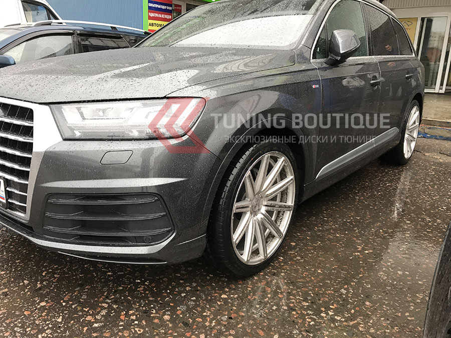 Audi Q7 на 22" дисках Vossen CV4 Silver Polished  фото 2