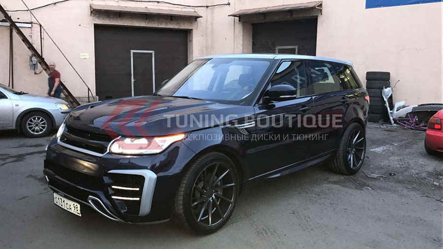 Land Rover Range Rover Sport на 22" дисках Vossen CVT Gloss Graphite  фото 1