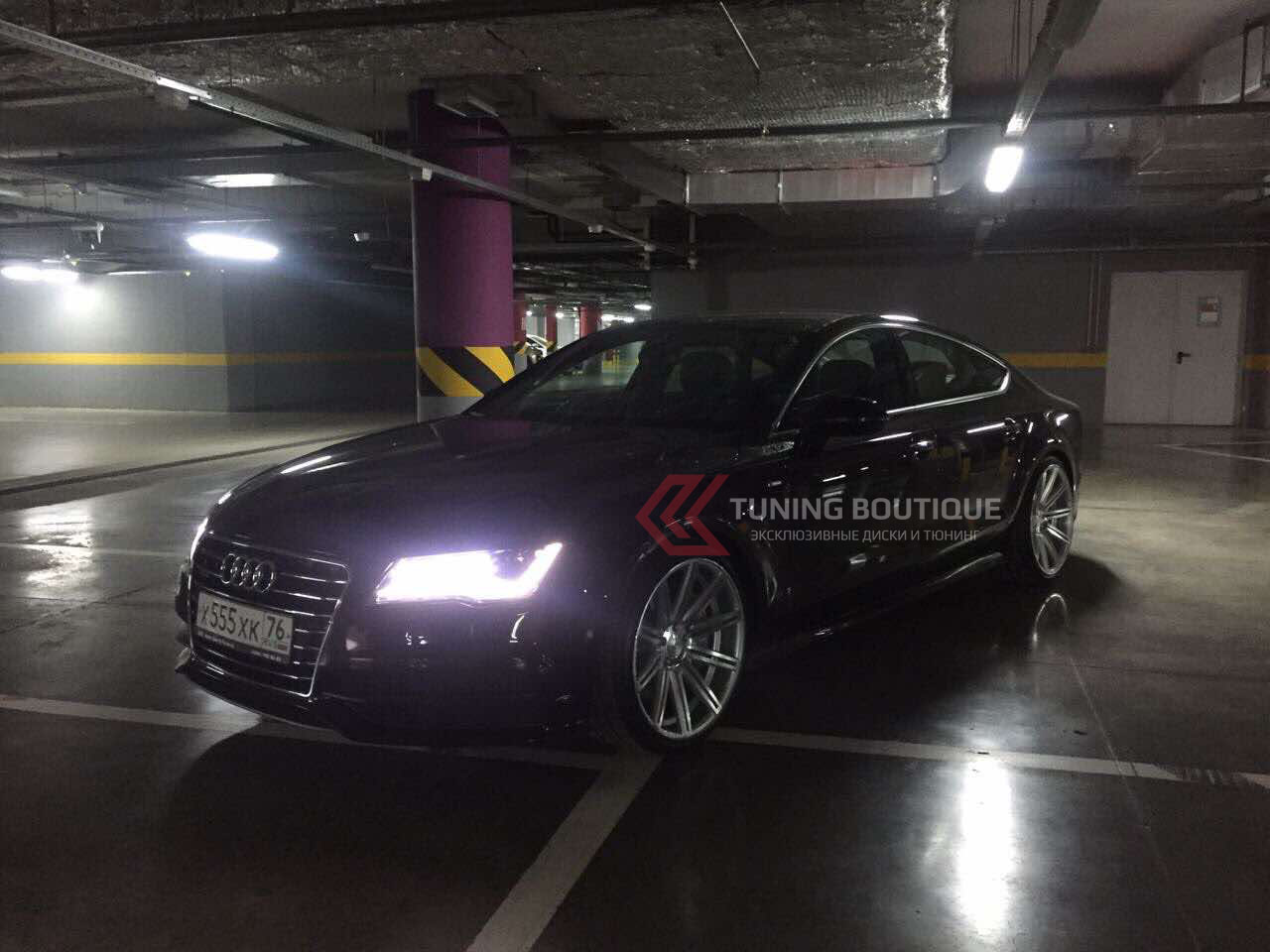 Audi A7 на 20" Vossen CV4 Silver Polished фото 1