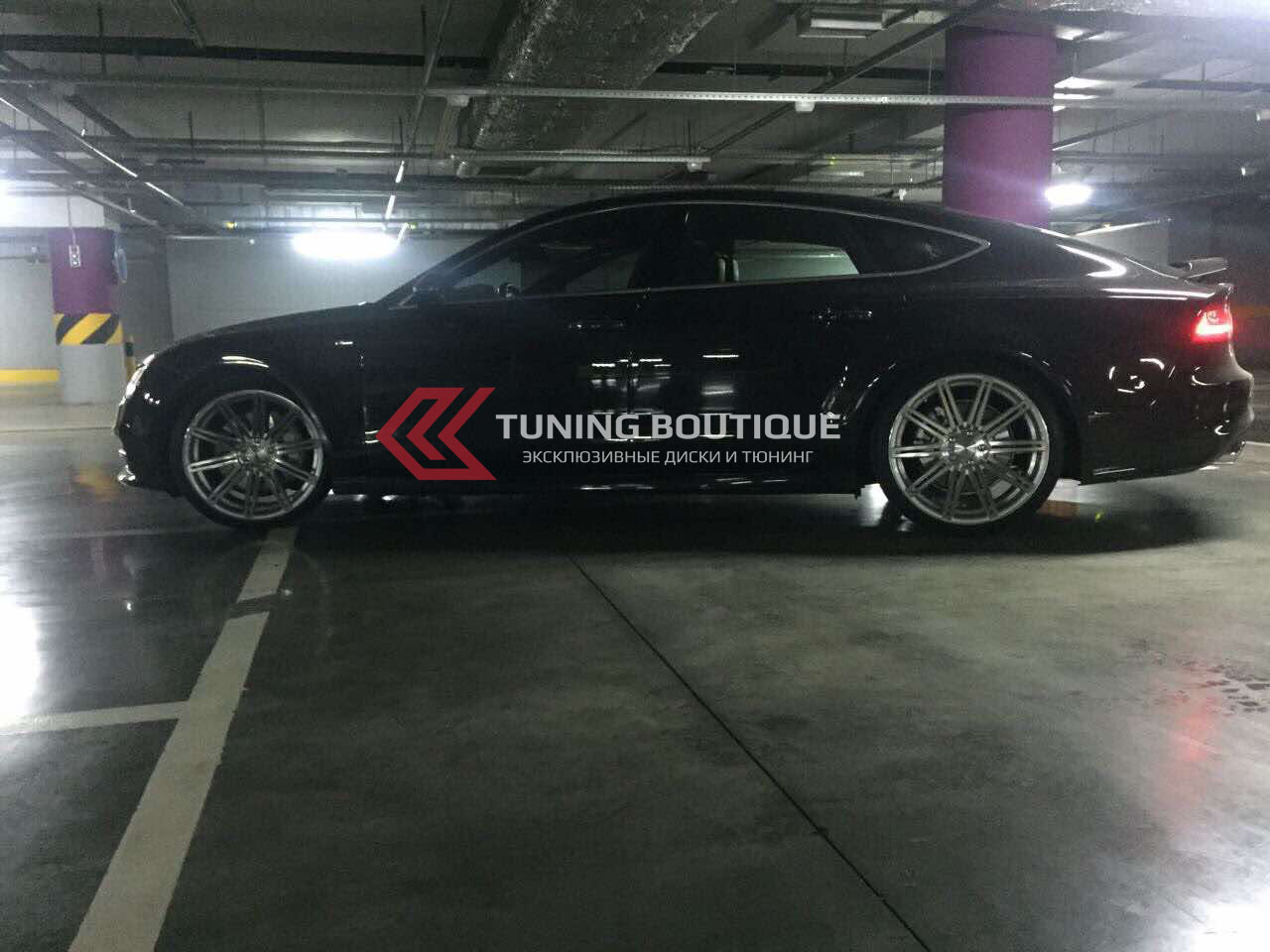 Audi A7 на 20" Vossen CV4 Silver Polished фото 2