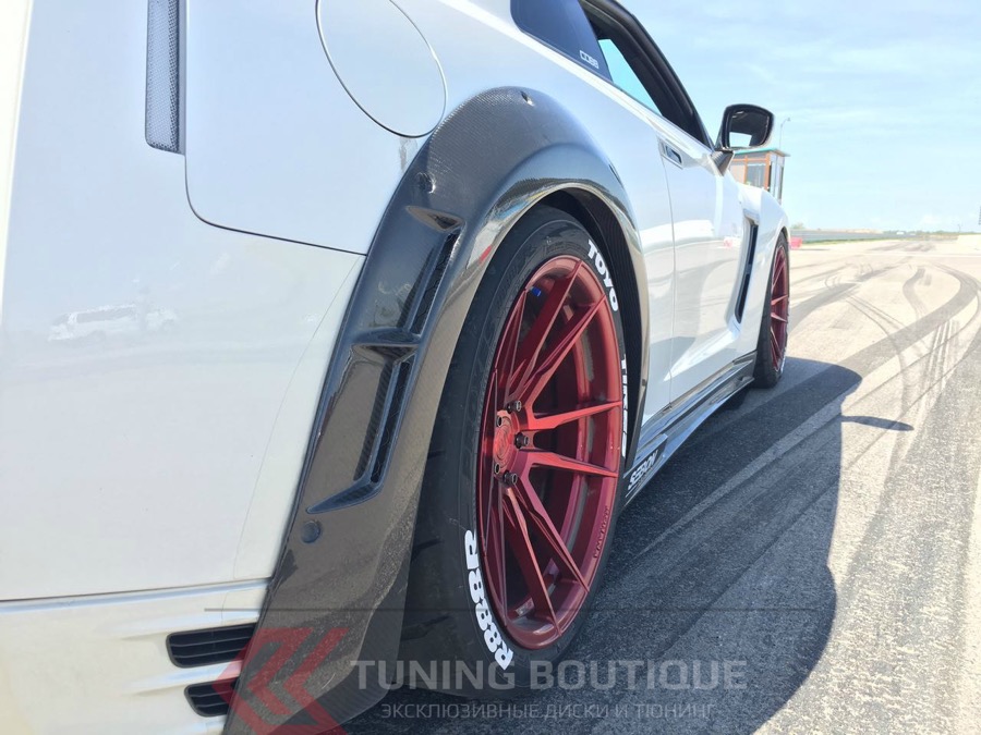 Nissan GTR на 20" дисках Rohana RFX2 Candy Red	 фото 2