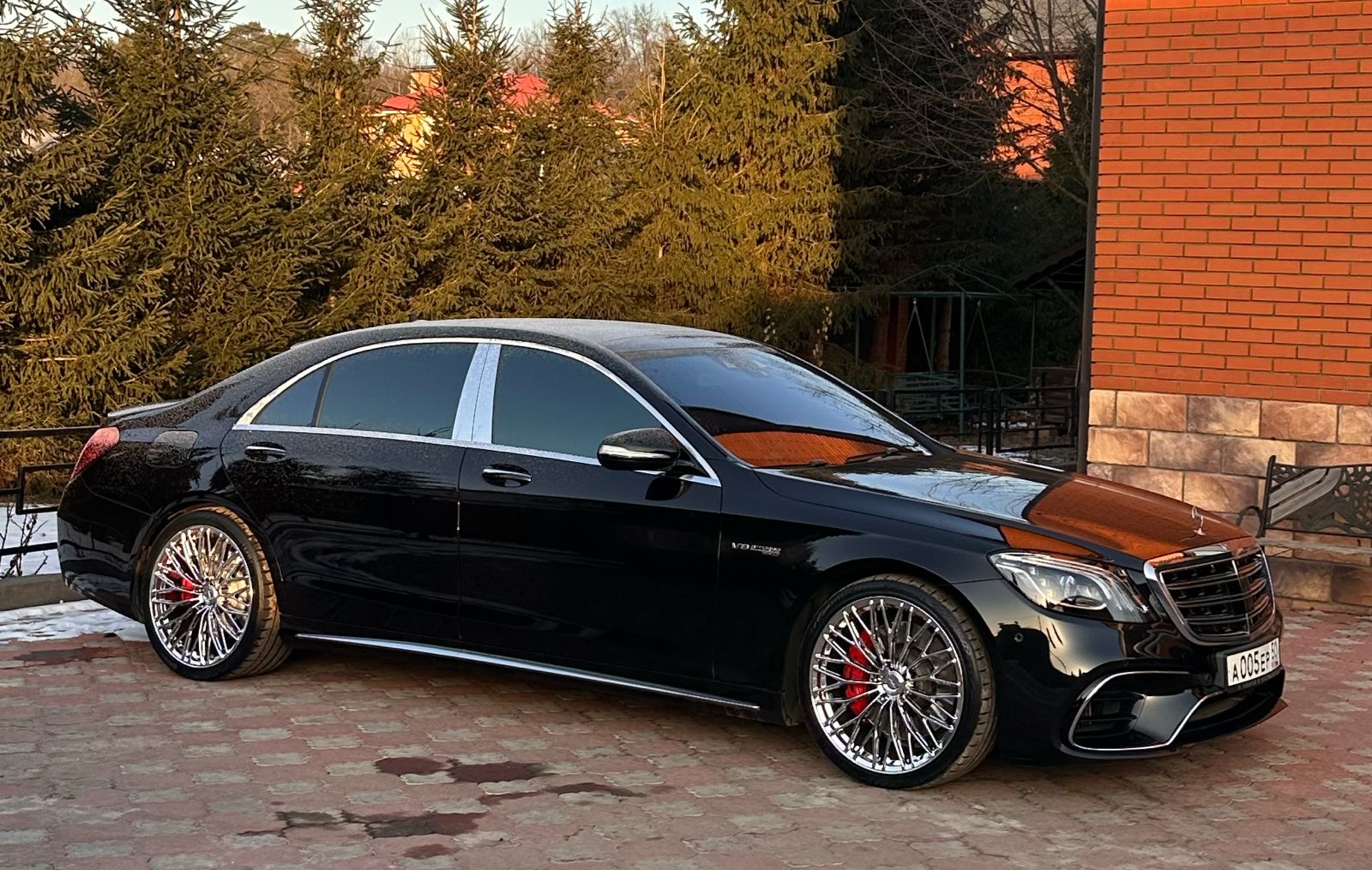 Mercedes S63 W222 на кованых дисках нашего производства фото 1