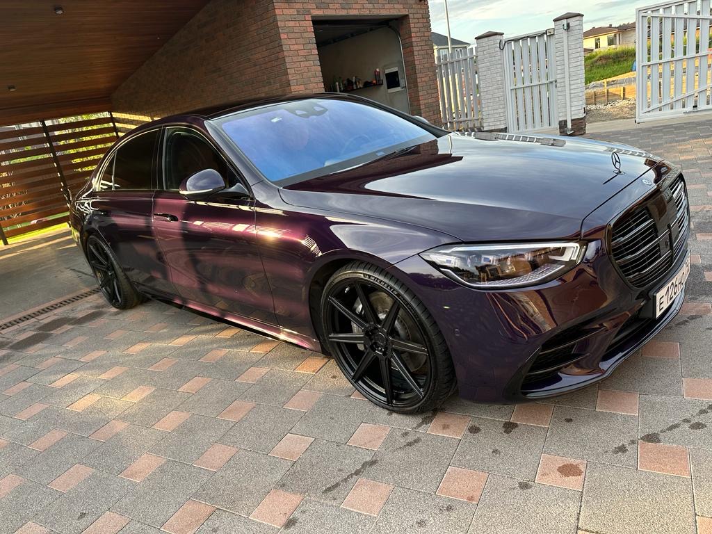 Mercedes S Class W223 на 22" кованых дисках нашего производства фото 4